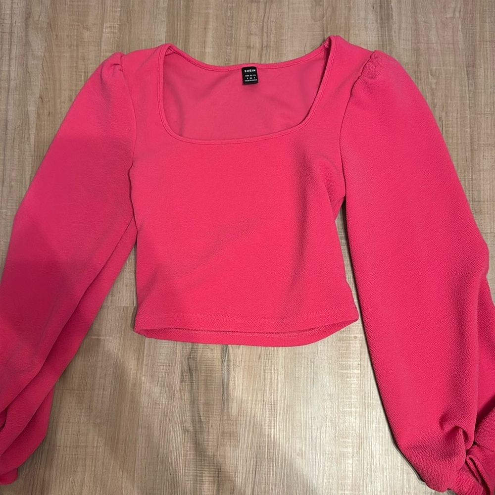 Pink long sleeve top